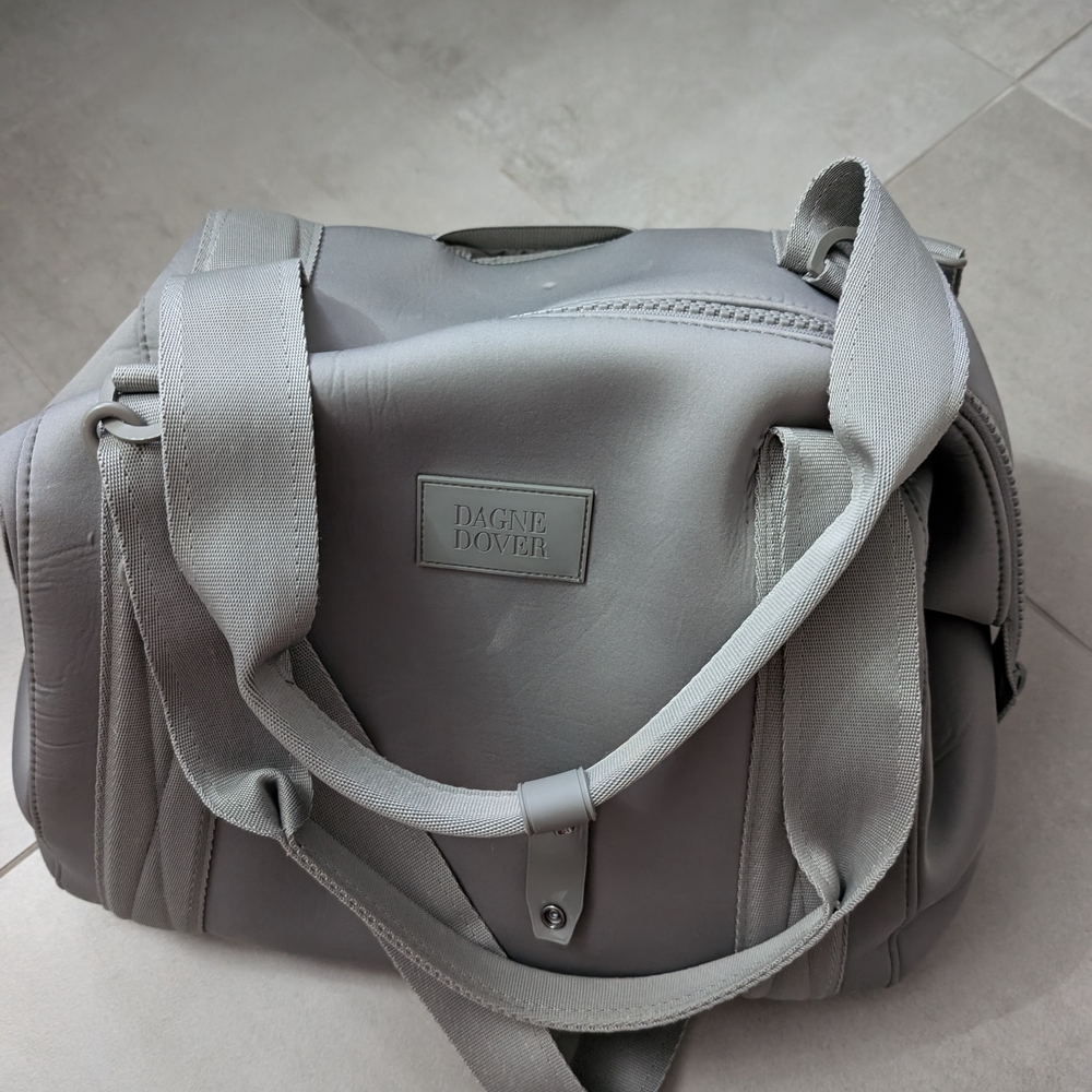 Dagne Dover Gray Duffel Bag